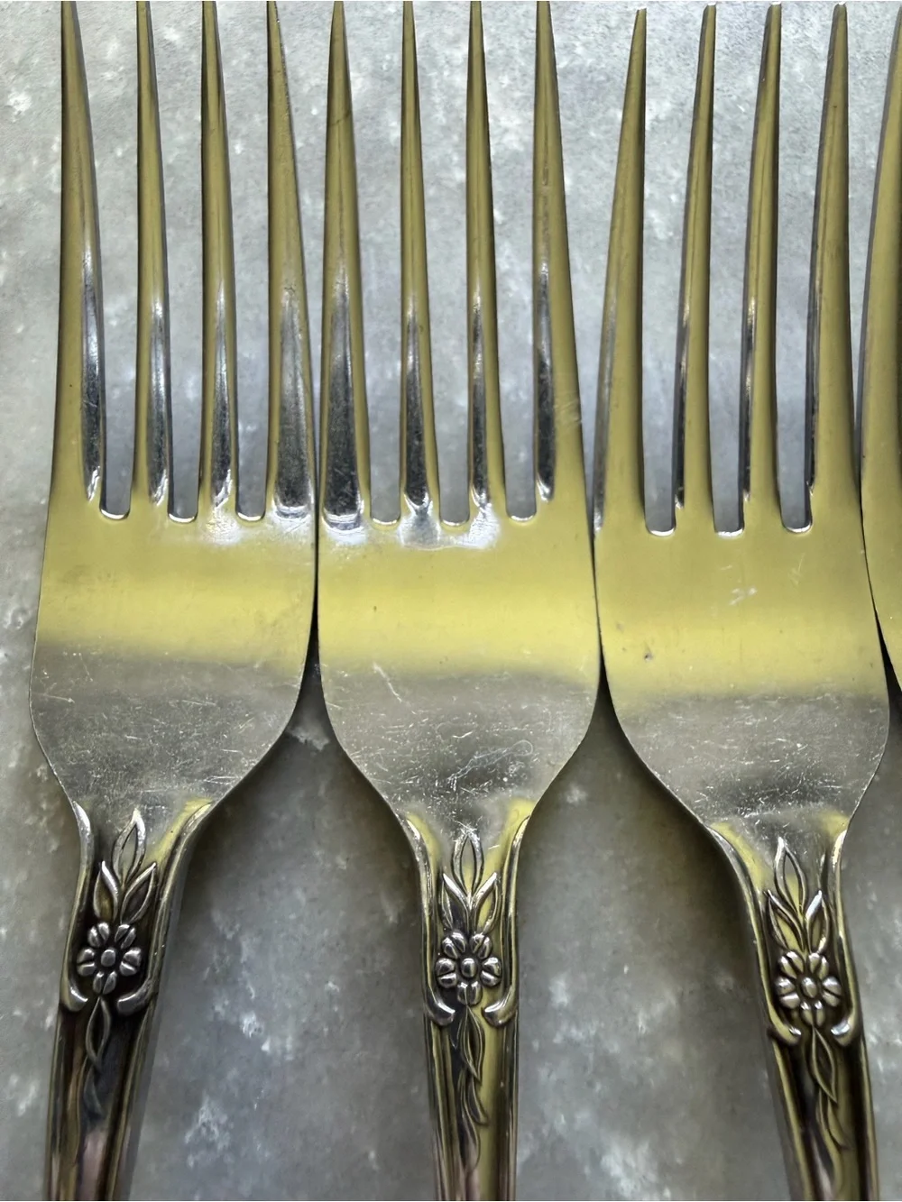 VTG Orleans Dinner Forks Silver Stainless Flatware ORL28 Japan Set of 5
